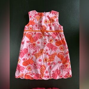 Lilly Pulitzer Pink Flowers Tango Tigers Dress